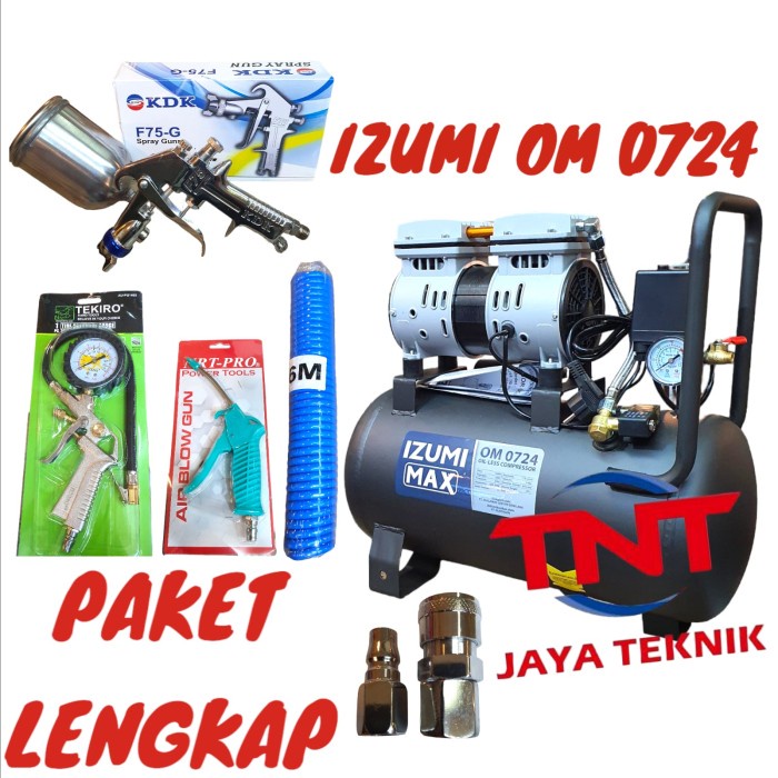 MESIN KOMPRESOR ANGIN OILLES IZUMI MAX OM 0724 / IZUMI MAX OM0724