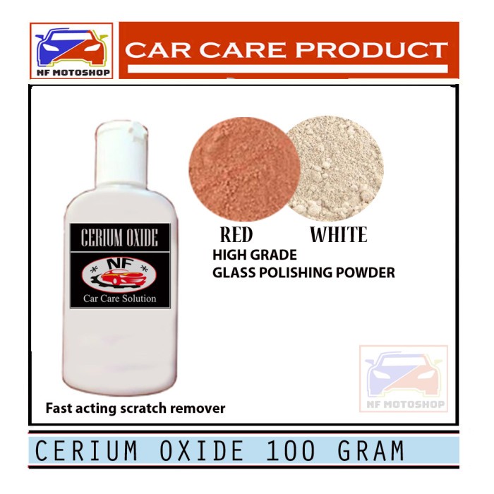 CERIUM OXIDE 100 GR / GLASS POLISH POWDER / OBAT POLES KACA