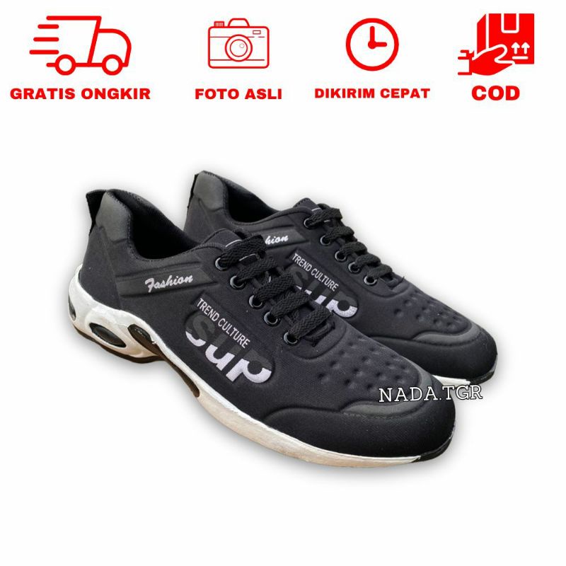 PROMO YULIASHOES - SEPATU SNEAKERS KETS CASUAL PRIA SABLON XBO XBC SPORT HITAM MERAH MARUN BIRU NAVY