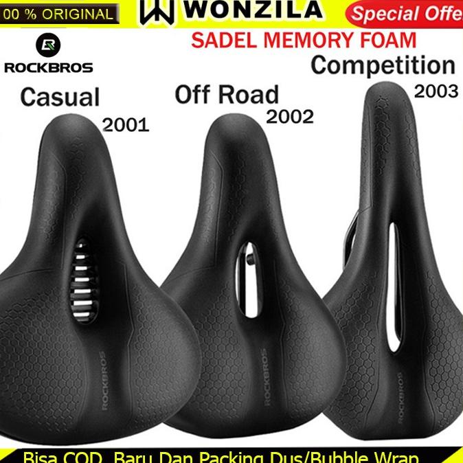 Rockbros Sadel Sepeda Empuk Memory Memori Foam Sepeda Lipat MTB