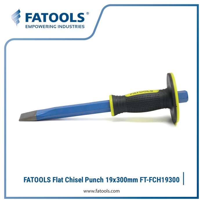 

FATOOLS FCH19300 FLAT CHISEL 19X300MM PAHAT BOBOK SEMEN BATU