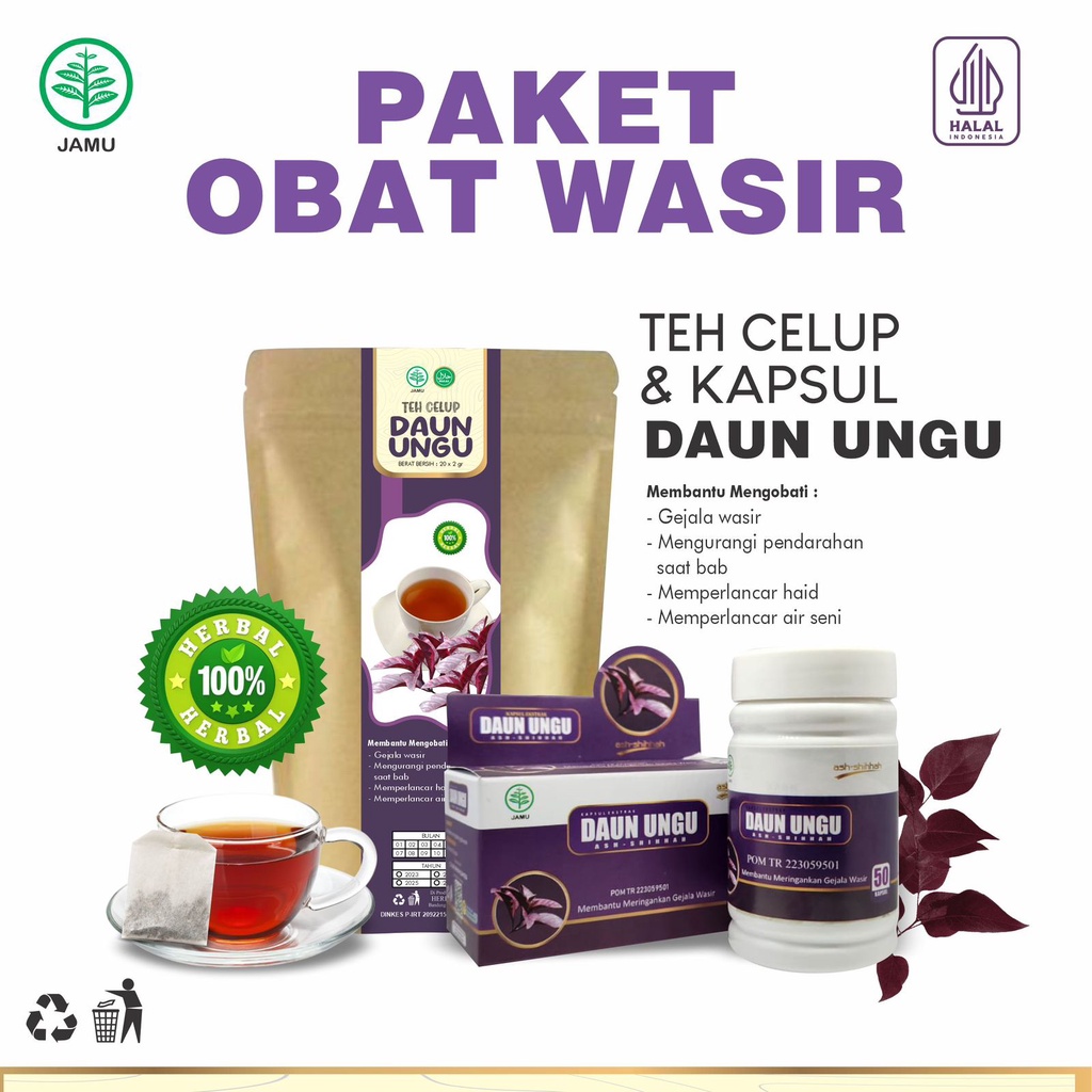 

Teh Celup Daun Ungu Teh Herbal Mengatasi Wasir / Ambeien