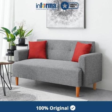 INFORMA ARYANA SOFA FABRIC 2 DUDUKAN - ABU-ABU