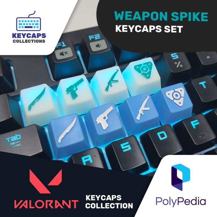 Valorant Weapon Spike Keycaps Resin