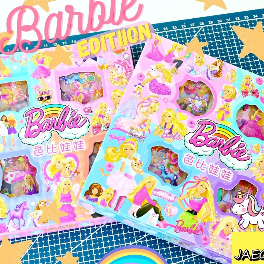 

JCPH4276 STOK SIAP 【COD JAEGi - Premium Barbie Sticker Box isi 100 Pcs Aesthetic Waterproof Sticker