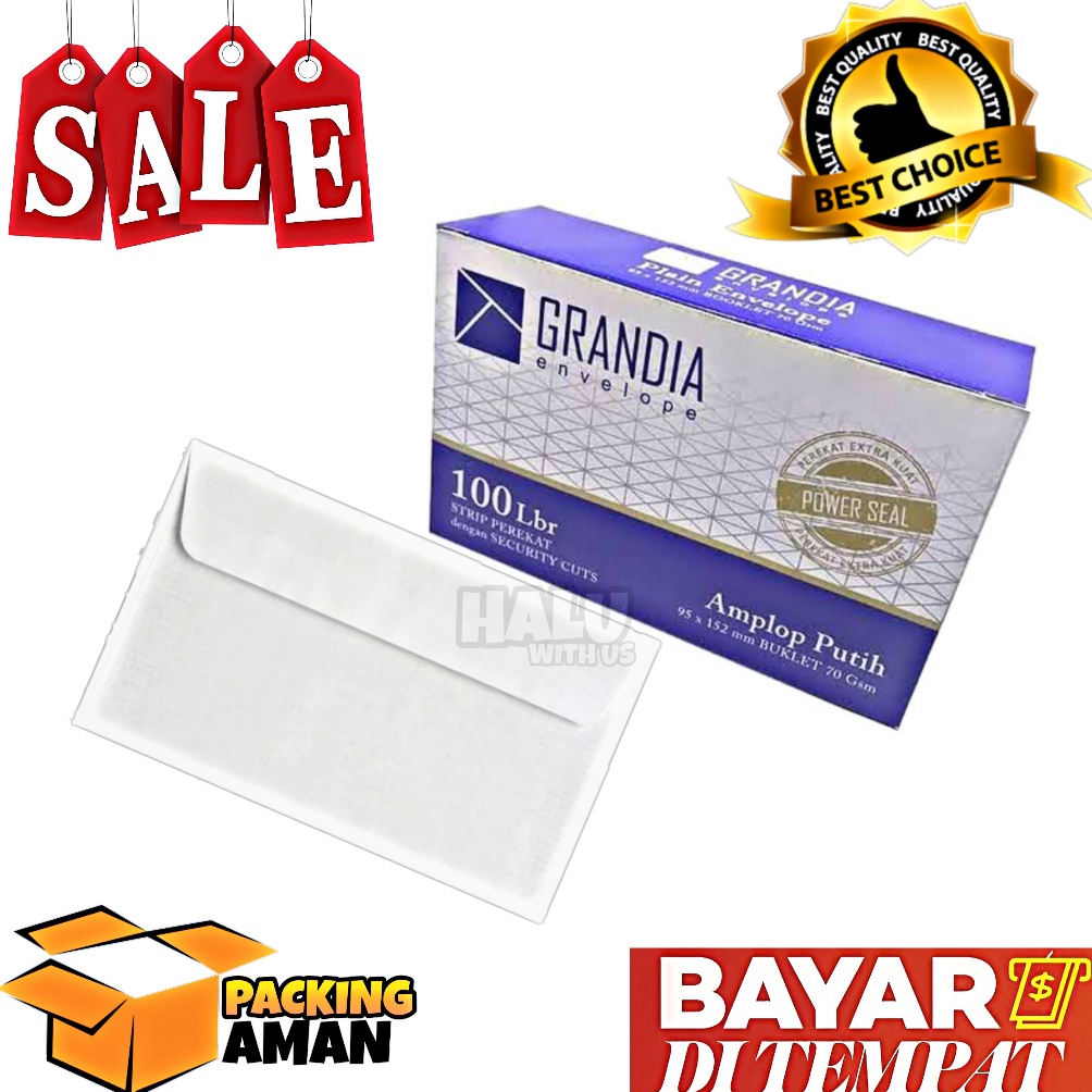 

Top Sale (BISA COD) PROMO 1 box AMPLOP Surat PUTIH 104 polos Air Mail ekonomis 100 lembar ada perekat