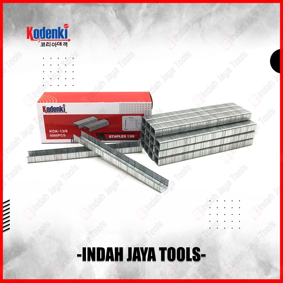 

2.2 MALL KODENKI Isi Staples 13/8 Stapler 8 mm - Refill Air Stapler Nailer