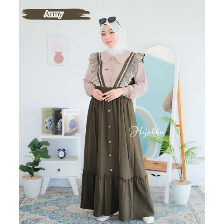 BEST SELLER LIRRA DRESS BY HIJABKU,GAMIS MIX RENDA 45465