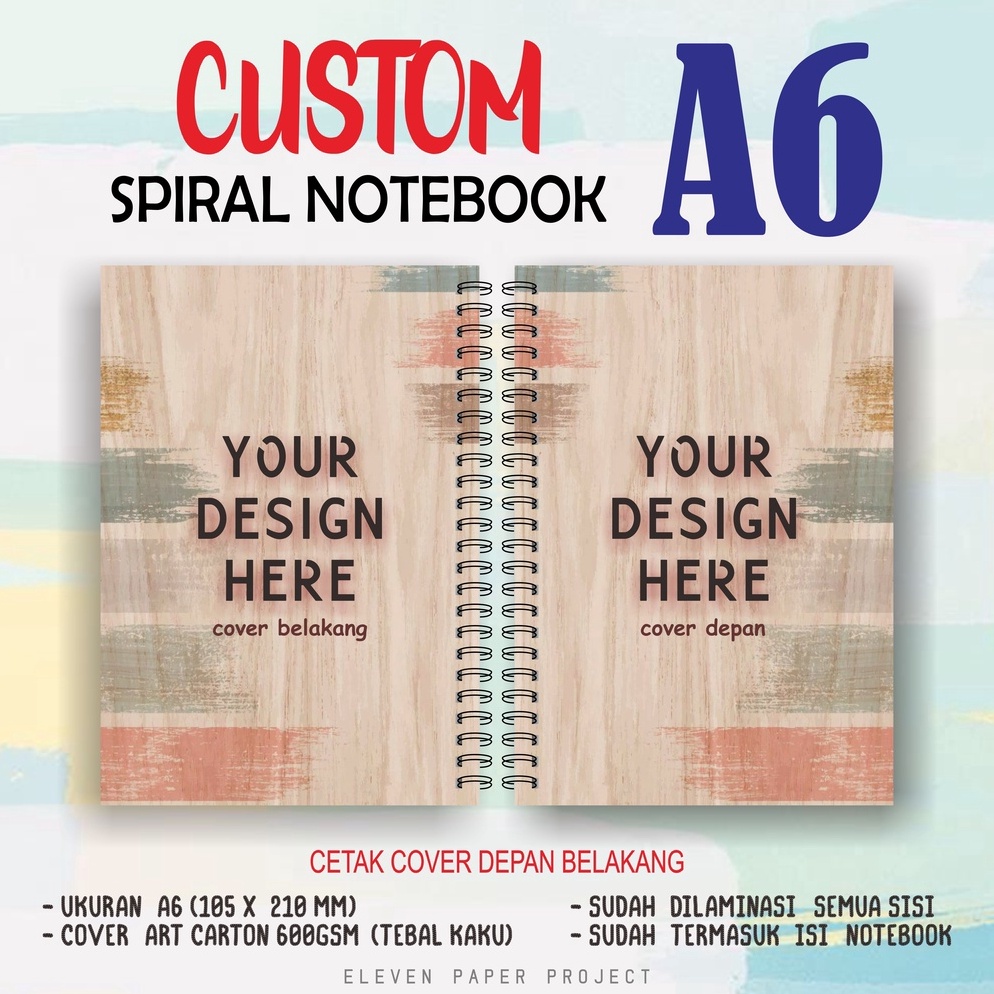 

3.3 MALL !!>CUSTOM<!! SPIRAL NOTEBOOK A6