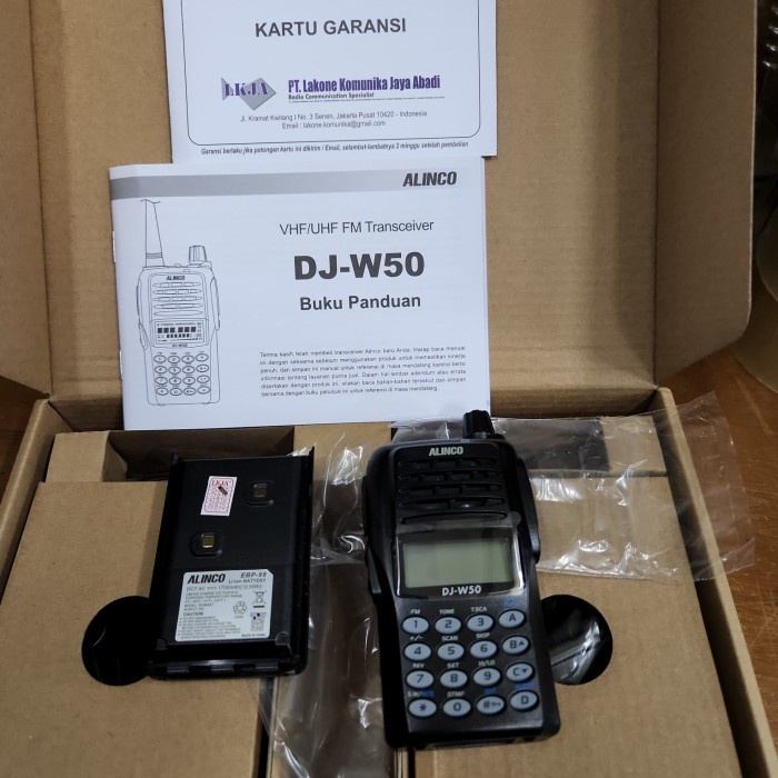 HT ALINCO DJ-W50 HT DUALBAND ORI GARANSI ALINCO DJW50 W50