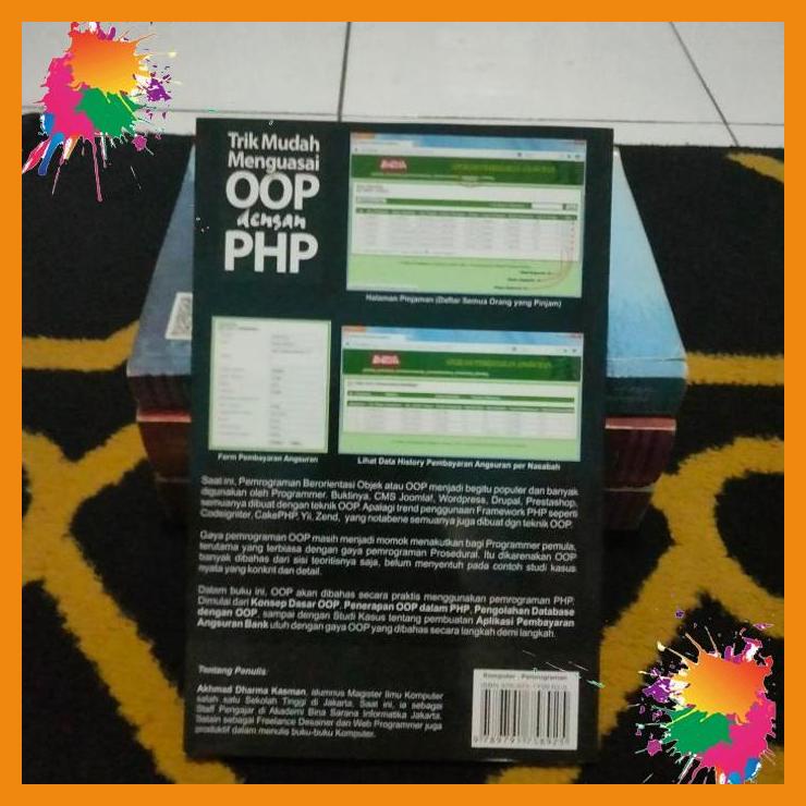 

buku ori trik mudah menguasai oop dengan php. akhmad dharma. [nrb]