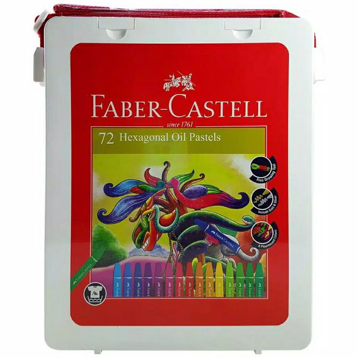 

Laris Crayon Faber Castell / Hexagonal Oil Pastel Faber Castell 72 Warna