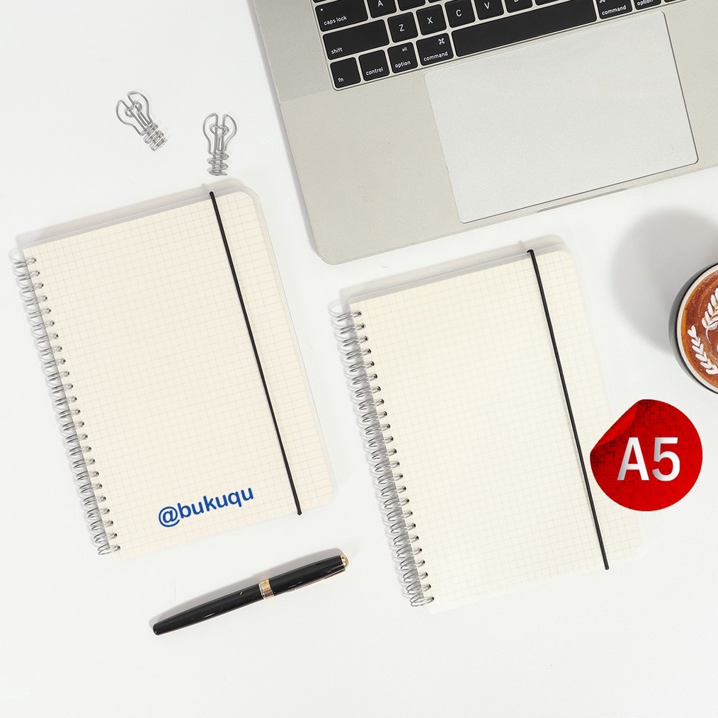 

[ART. L73L] Notebook Spiral Mika A5 - Grid/Dotted