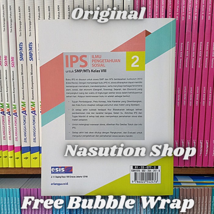 

NEW Buku Ips Kelas 2 / Vlll 8 SMP Esis K13 Revisi Ilmu Pengetahuan Sosial