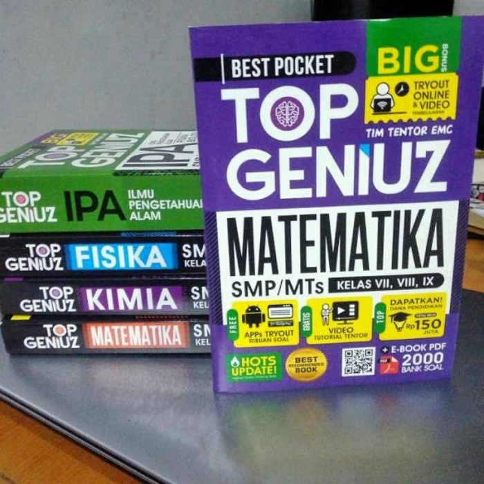 DISKON SPESIAL BUKU RANGKUMAN SMP TOP GENIUZ (MATEMATIKA, IPA) TERLARIS