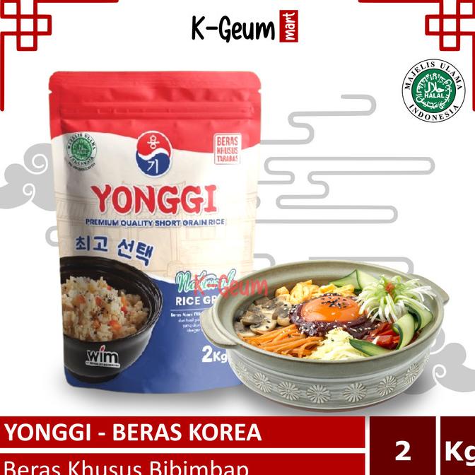 

Beras Korea Yonggi | Beras Bibimbap Halal 2kg