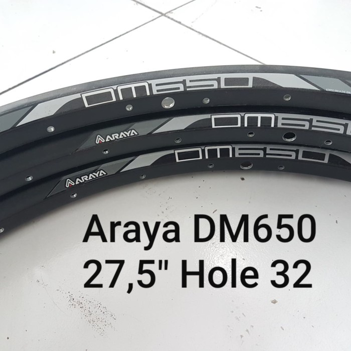 New Rims Velg Araya Dm650 27.5" / 650b Hole 32 Sepasang