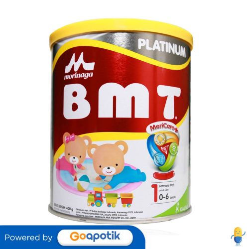 MORINAGA BMT PLATINUM 1 USIA 0-6 BULAN 400 GRAM KALENG