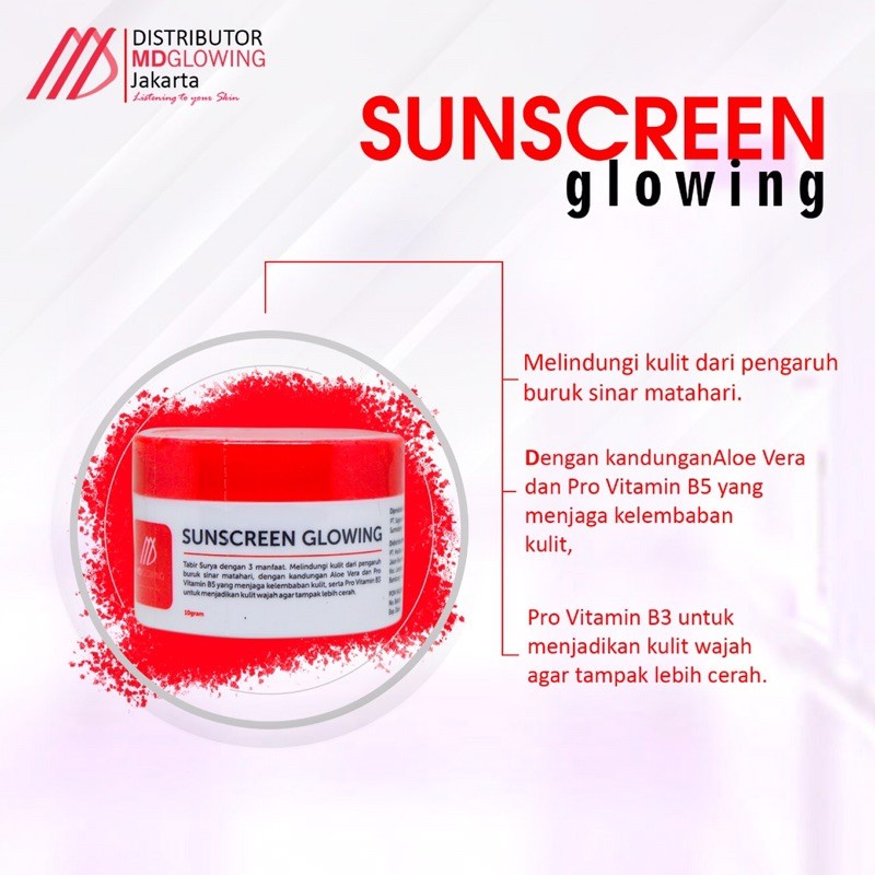 Sunscreen Glowing by MD Glowing MDGlowing Skin Md Clinic