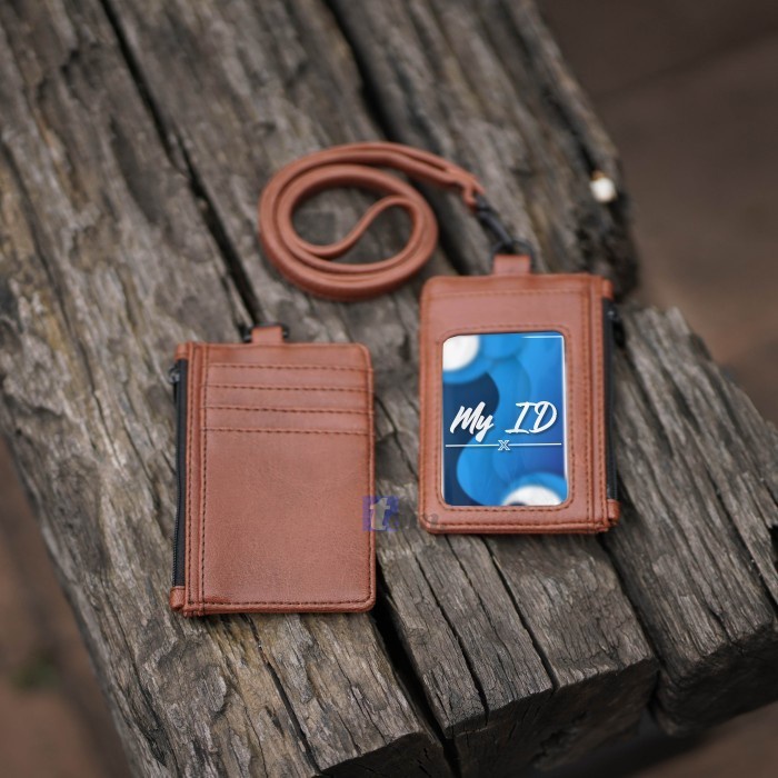 

DISKON Costume Name Tag ID Card Meluwe 2 Sisi Gantungan Nama Card Holder