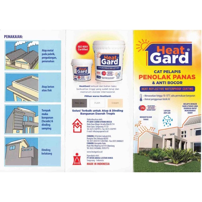 Heatgard By Aquaproof (20 Liter)- Cat Pelapis Tolak Panas & Anti Bocor