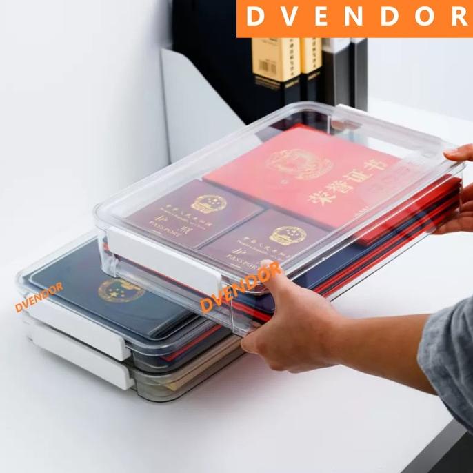 TEMPAT PENYIMPANAN DOKUMEN TAS FILE MAP PLASTIK POLOS ANTI AIR DEBU A4