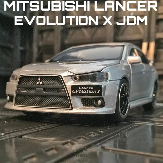 New Diecast Mobil Miniatur Mitsubishi Lancer Evo X Jdm Mobil Skala 1:32 Stok Terbatas