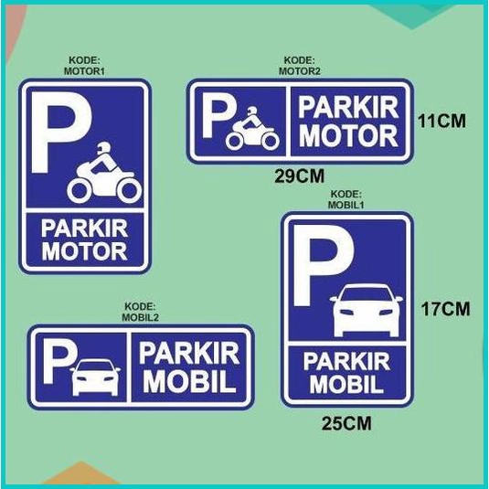 

Cutting Sticker PARKIR MOTOR PARKIR MOBIL Bahan Oracal Satuan 20JVLZ3 accessories