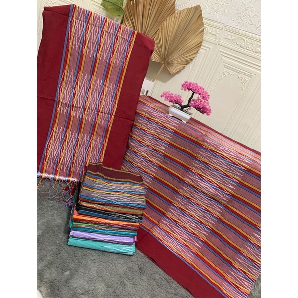kain songket sibolang rasta pelangi ATBM premium