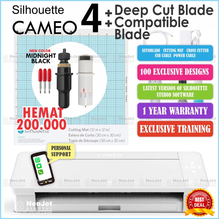 

Terlaris Paket Hemat Silhouette Cameo 4 Pisau Deep Cut Compatible Blade