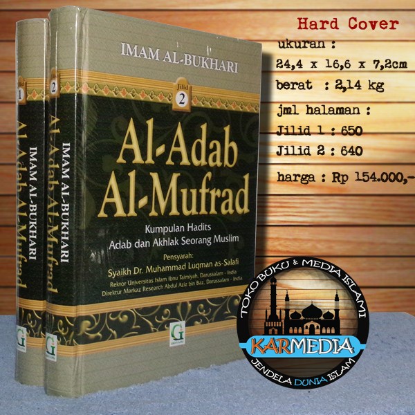 

PR0M0 Al-Adab Al-Mufrad 1 SET (2 Buku) - Griya Ilmu - Karmedia adabul mufrad