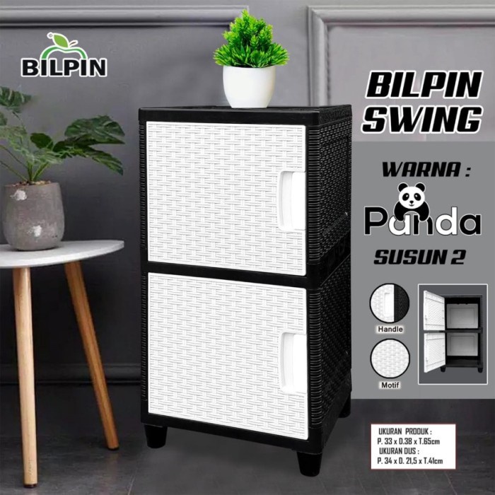 Promo Lemari Plastik Susun-2 Akako/Lemari Swing Susun 2