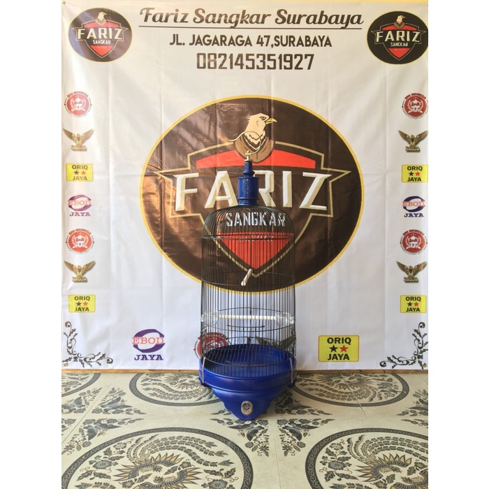 Sangkar Lovebird PVC Biru Ebod Jaya