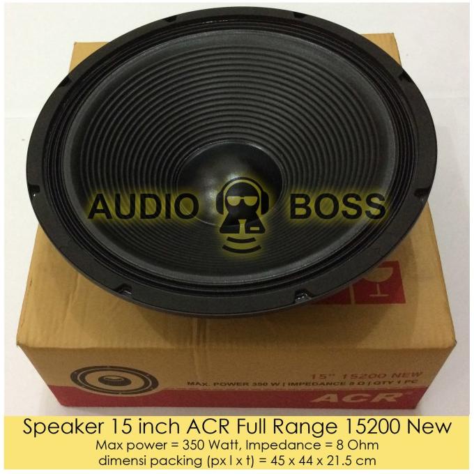 Speaker 15 inch ACR Full Range 15200 New / 15" ACR Full Range 15200