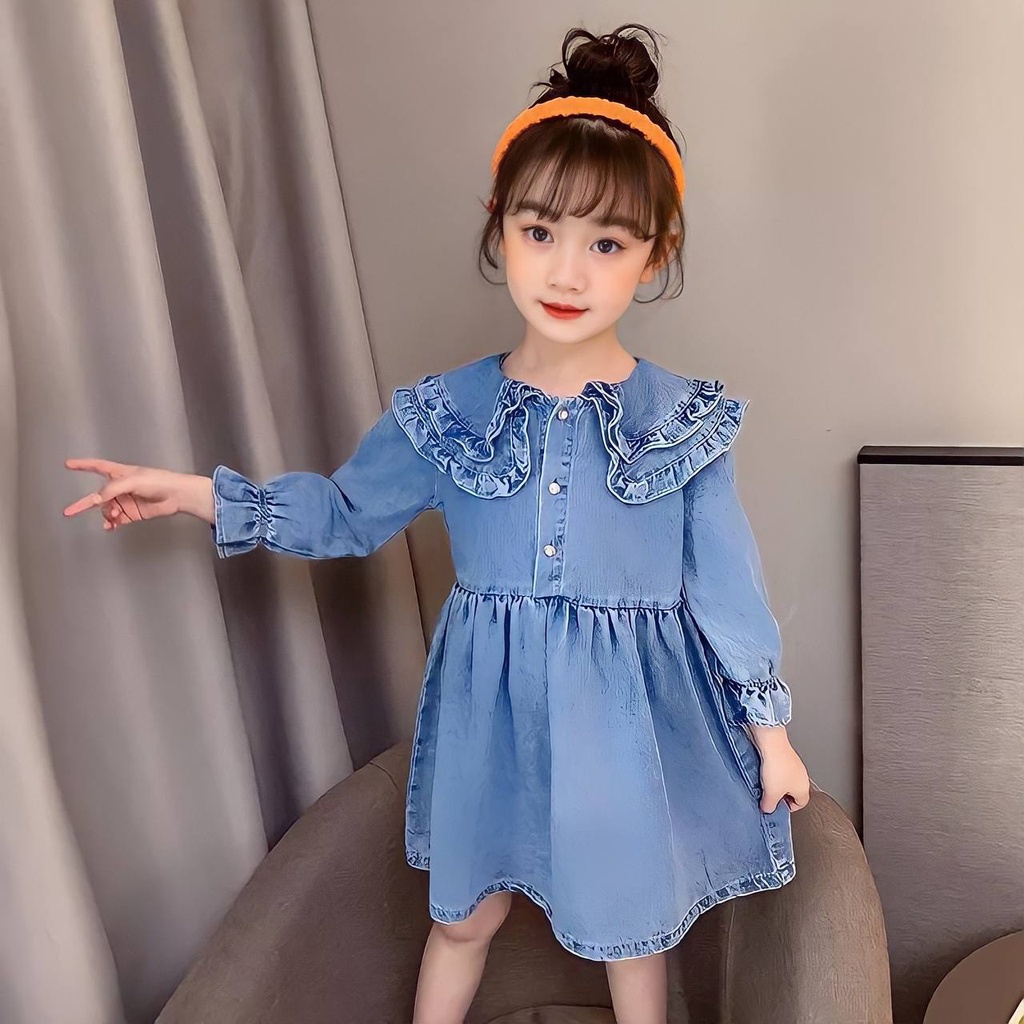 Dress Anak Perempuan 3 4 Tahun 2 5 6 Cewek Umur 9 12 Thn 1 7 8  Rok Mini Cwe Tk Usia 1Tahun Lucu Set