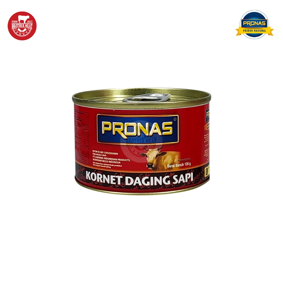 

Original PRONAS Corned Beef 120gr, Kornet Daging Sapi Kaleng Halal !!!