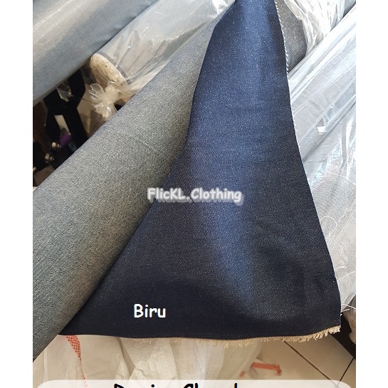 (10F☊$♢ Bahan Kain Jeans Denim 6oz Katun Chambray  Denim 10oz Tidak mahal