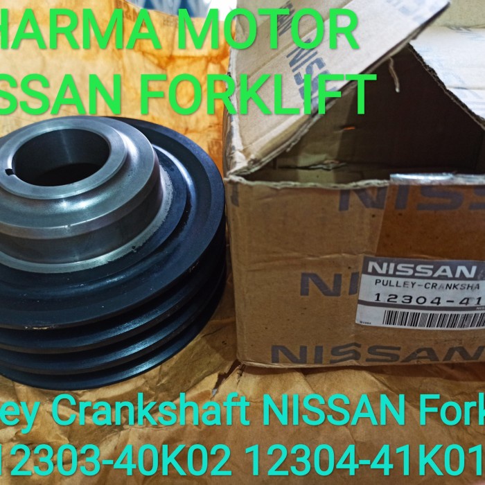 ✨Ready Pulley Crankshaft Nissan Forklift 12303-40K02 12304-40K01 Original Bisa Gojek