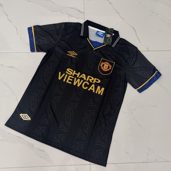 Bestseller Baju Bola Jersey Mu Retro 1993 1994 Retro Mu Kungfu Hitam 1993 1994 Je
