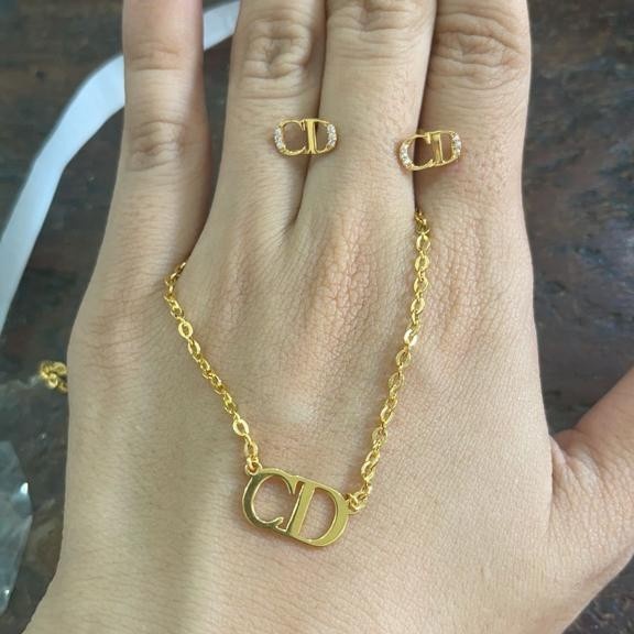 ✨Sale Kalung Model Brand Cd Elegant Emas Asli Limited