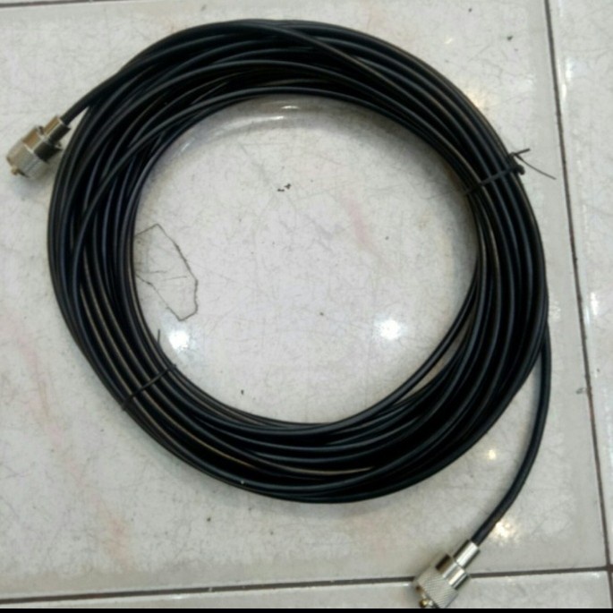 [Ori] Kabel Rg 58 / Rg 5/8 Plus Konektor  20 Meter  Berkualitas