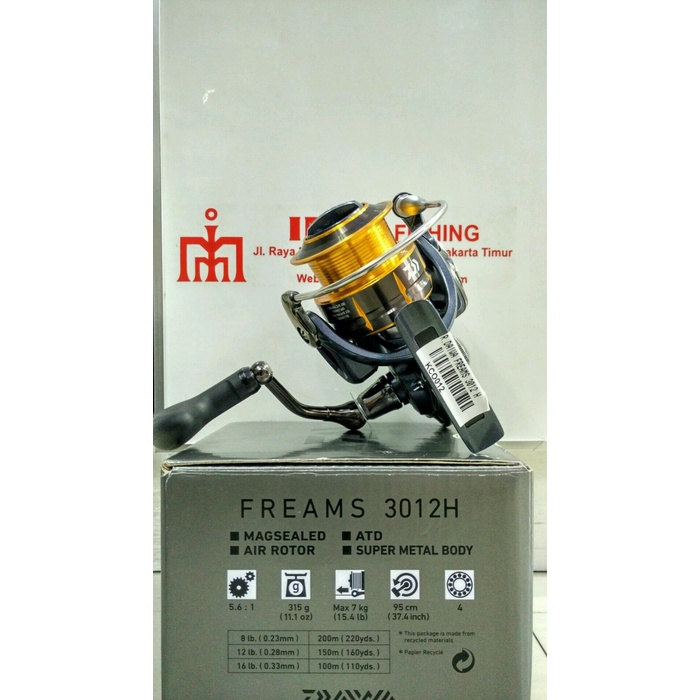 ✨Ori Reel Daiwa Freams 3012 H Diskon