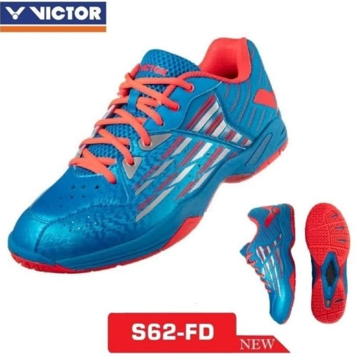 [Best Seller] Sepatu Batminton Victor S62 Fd / Fd Size 40 Us 9 / 7.5 Original 100 Terbaru