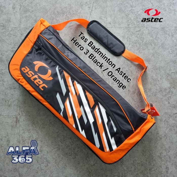 [Best Seller] Tas Badminton Astec Hero Isi 3 - Tas Raket Bulutangkis Bisa Sameday