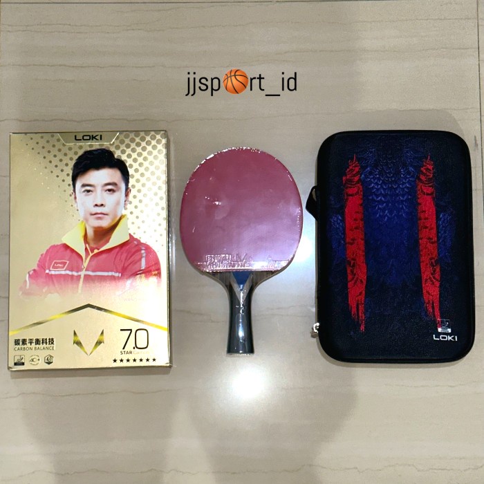 [New] Bet Pingpong Bat Tenis Meja Bat Pingpong Loki 7Star Carbon Original Terbatas