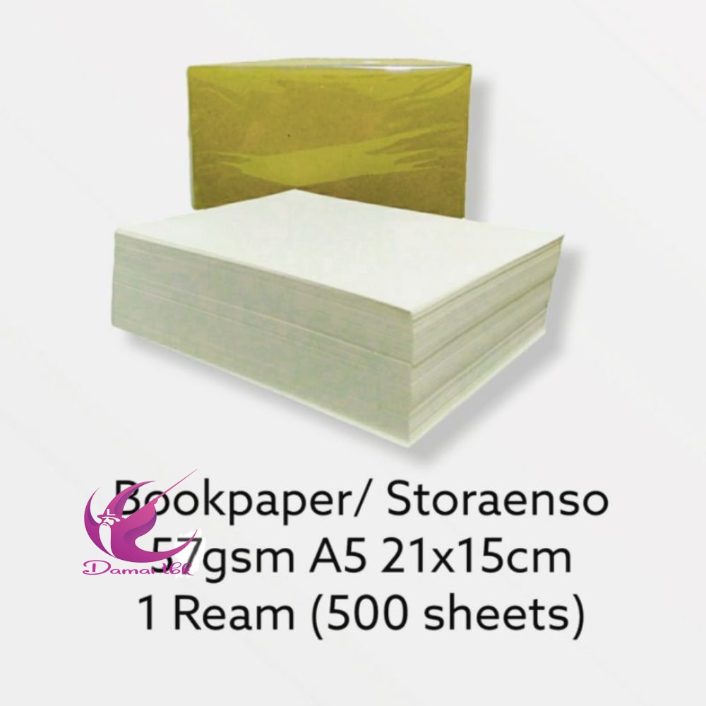 Kertas Bookpaper A5 57gr Kertas Novel Kertas storaenso 1 Rim