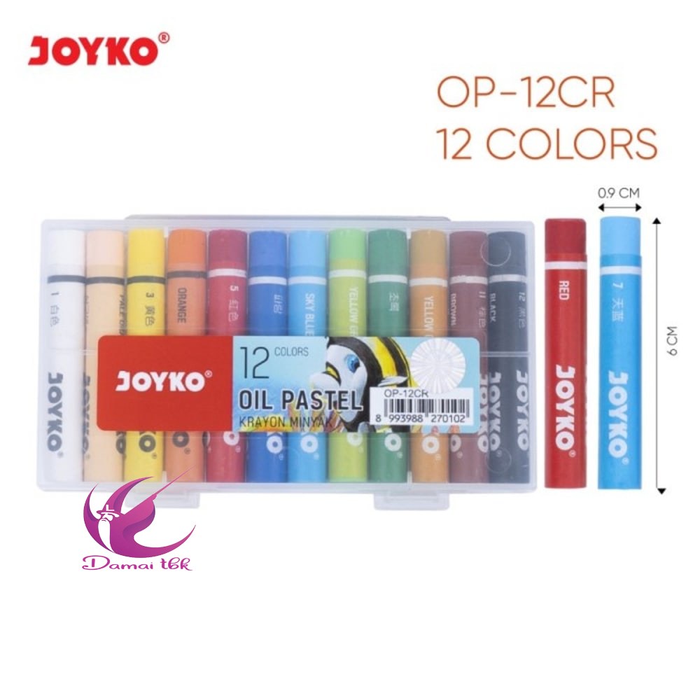 

Oil Pastel Joyko Krayon Minyak 12 Warna OP-12CR