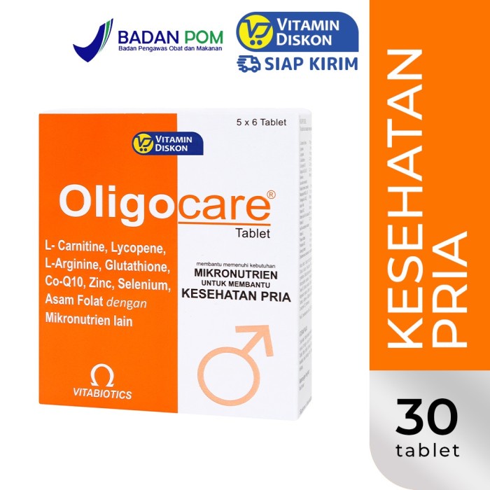 Terlaris VITABIOTICS OLIGOCARE TABLET ISI 30 TAB SALE