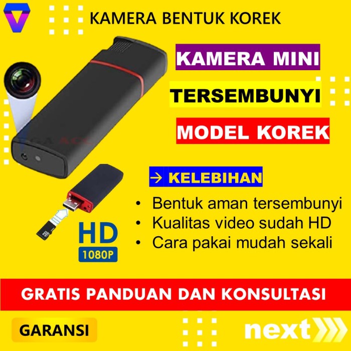 Terlaris Kamera Mini Camera Pengintai Cctv Mini Spy Cam Hidden Camera Kecil 104
