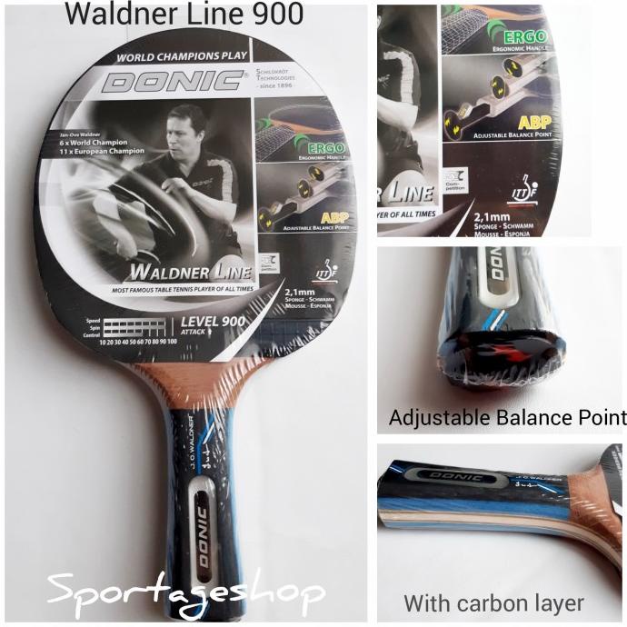 Sale Now Bet Bat Tenis Meja Pingpong Donic Waldner Line 900 Carbon Layer Ori Limited Edition